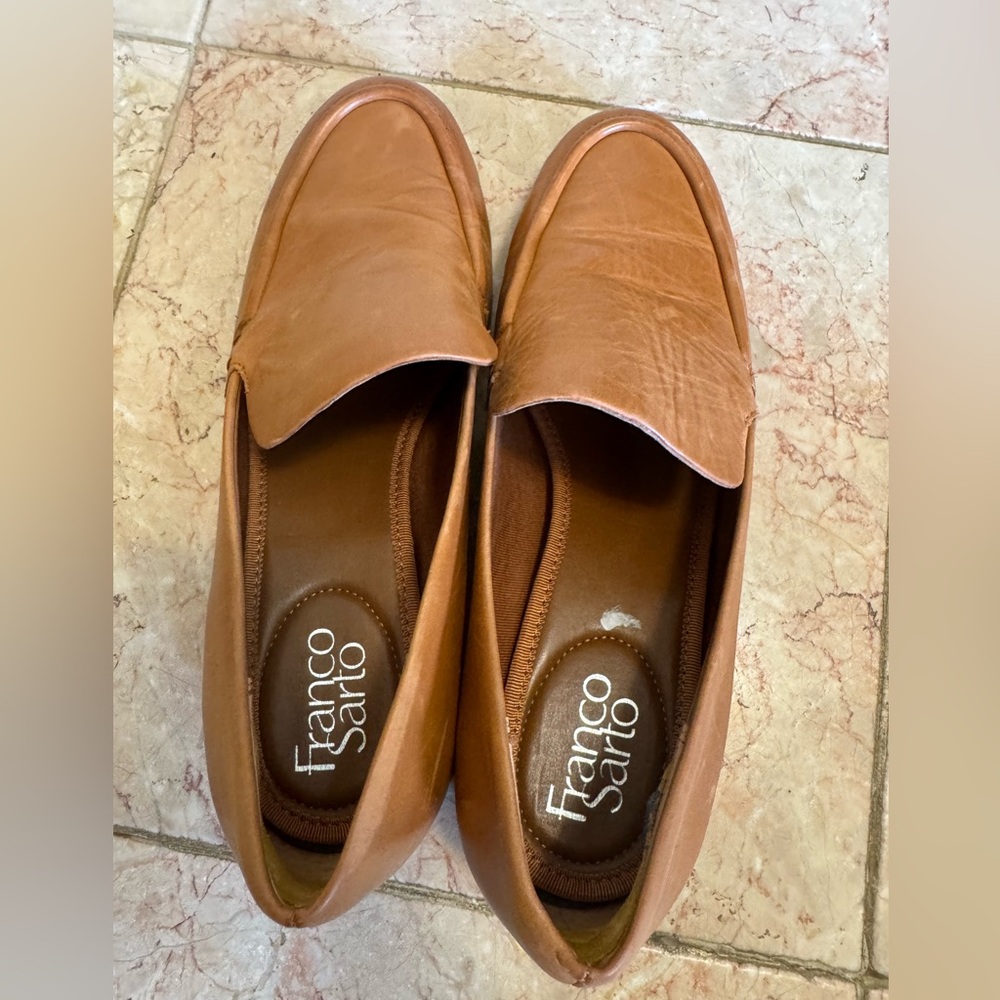 Franco Sarto beautiful caramel brown Newbocca Loafer. - Picture 8 of 16